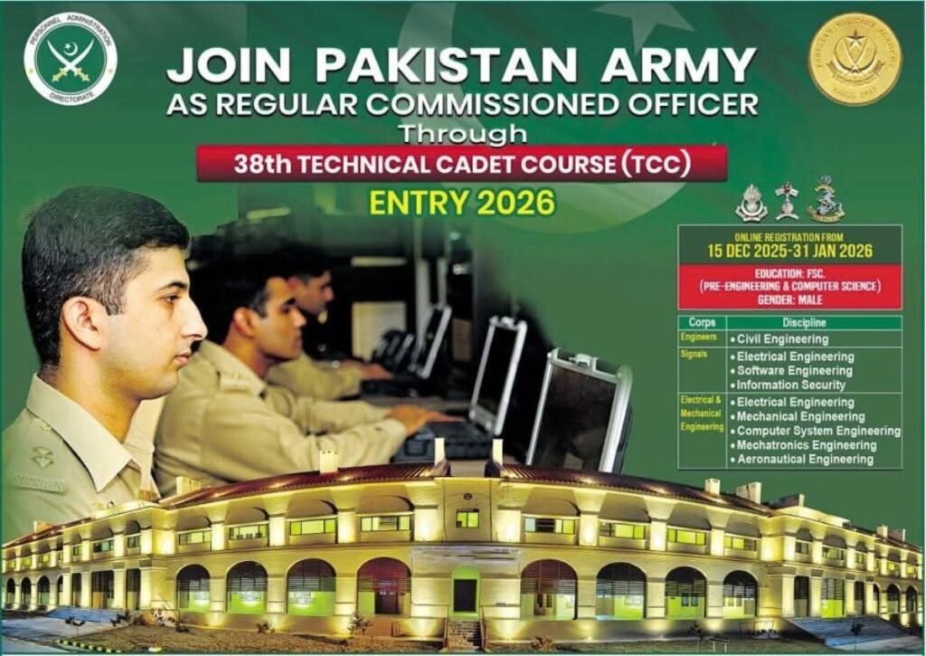 Pak Army Jobs - Join Pakistan Army as Regular Commissioned Officer 2026