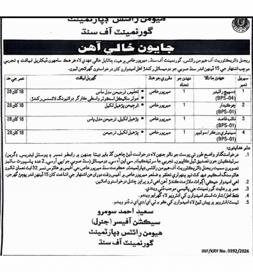 Human Rights Department Jobs