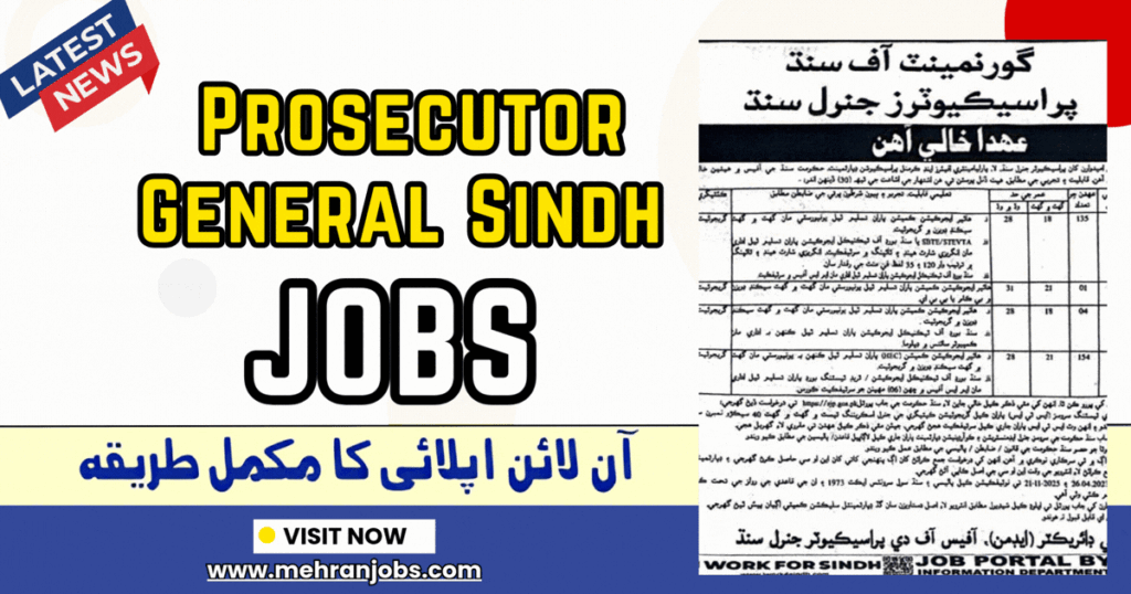Prosecutor General Sindh Jobs