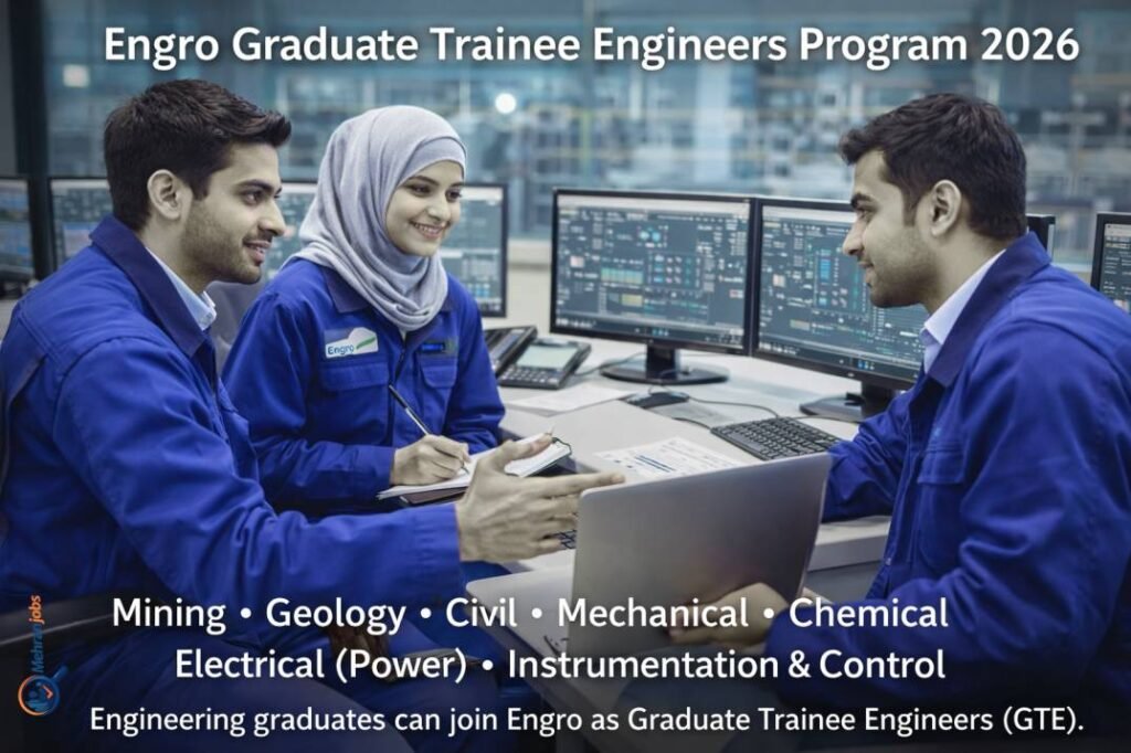 Engineering graduates joining Engro graduate trainee engineer program in Pakistan energy and industrial sector