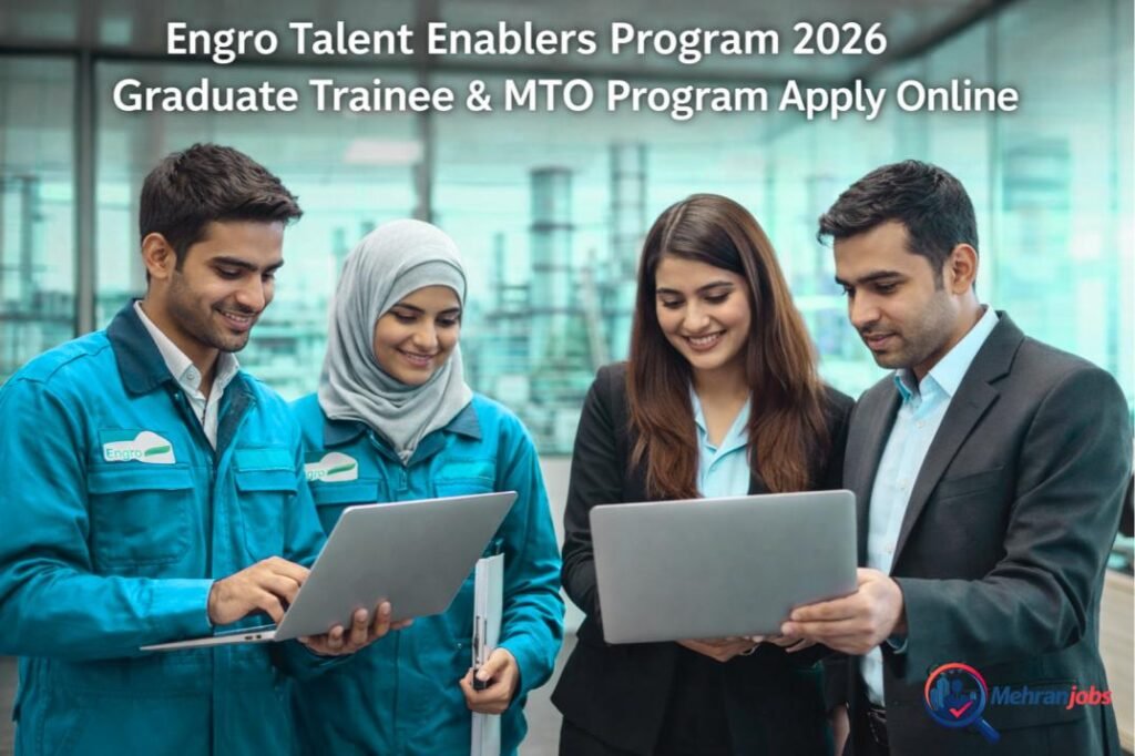 Engro Talent Enablers Program 2026 for graduate trainee engineers and management trainee officers in Pakistan