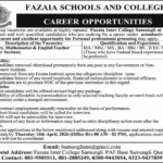 Fazaia Inter College Jobs 2026 Quetta