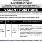 Sindh Health Department Jobs May 2026 – Lady Health Workers (LHW)