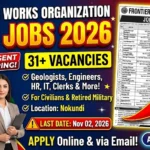 Frontier Works Organization FWO Jobs Advertisement October 2026